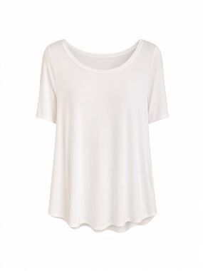 Lane Bryant Perfect Sleeve Max Swing Top Size 10/12 | White NWOT - Summer Vibes